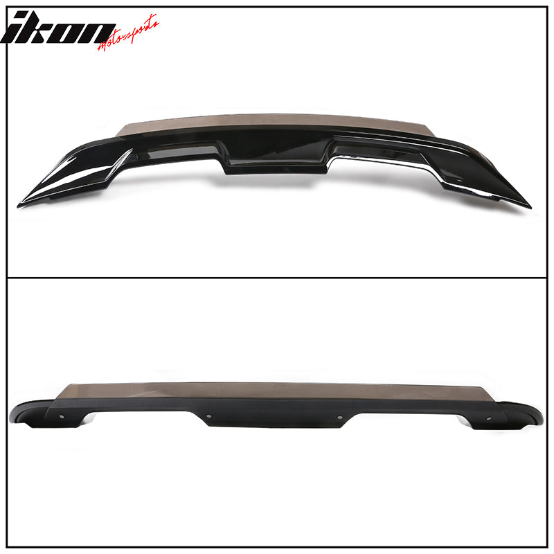 2015-2023 Ford Mustang GT500 Gloss Black Trunk Spoiler Gurney Flap ABS