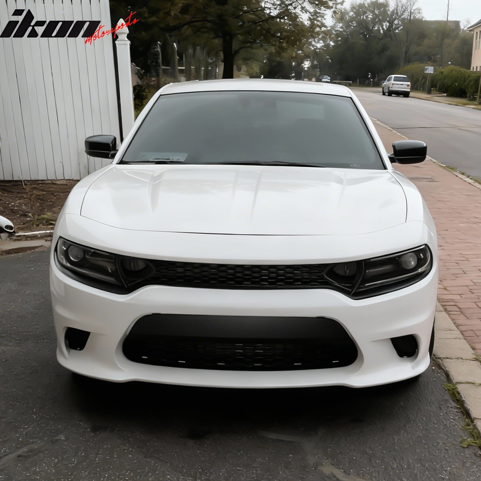 Ikon Motorsports 2015-2023 Dodge Charger SRT Hellcat Style Car Front Bumper Cover PP