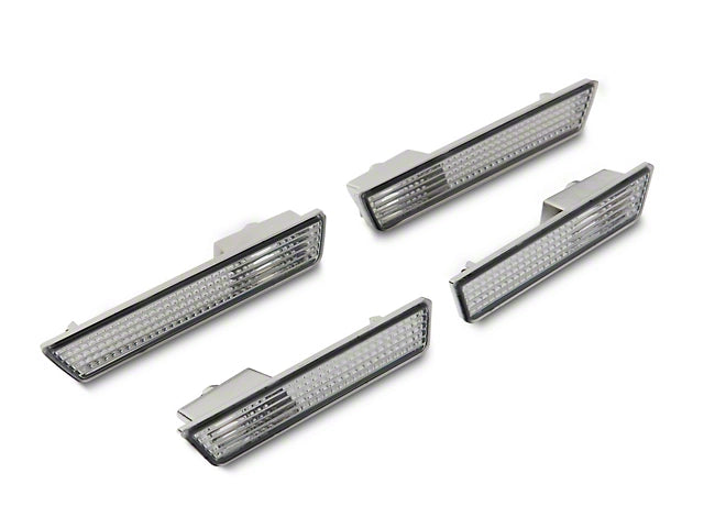 Raxiom Axial Series LED Side Marker Lights; Clear (15-23 Challenger, Excluding Widebody)