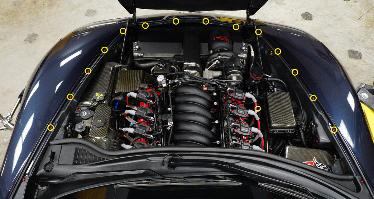 Stage 1 Titanium Hardware Engine Bay Kit - Chevrolet Corvette C6 (2005-2013)