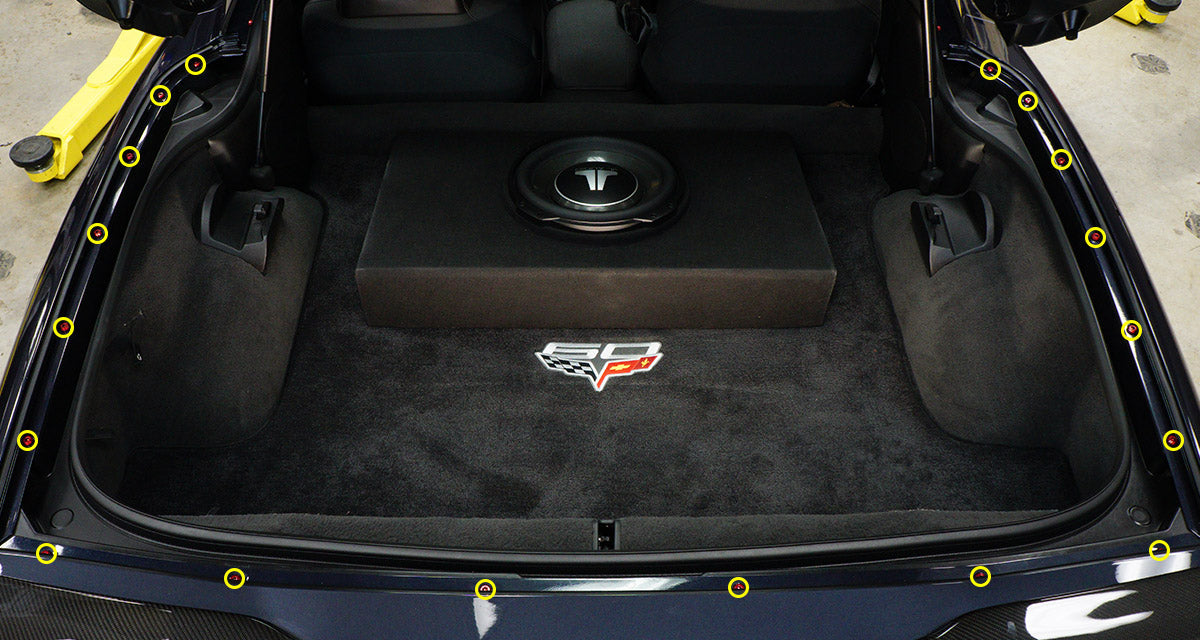 Titanium Hardware Trunk Kit - Chevrolet Corvette C6 (2005-2013)