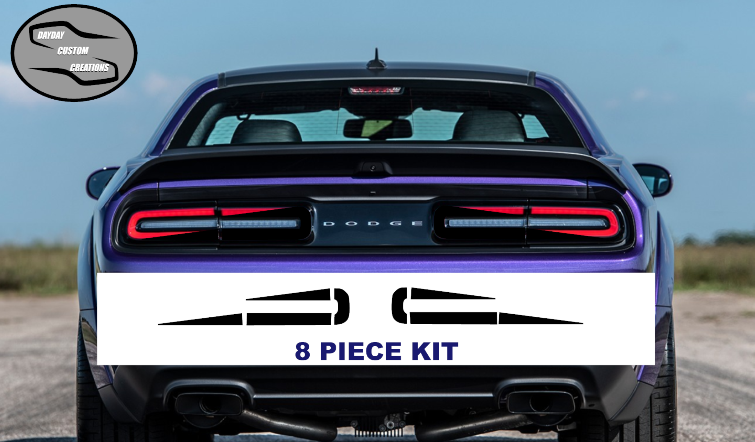 15-23 Dodge Challenger Taillight Decal Design 6