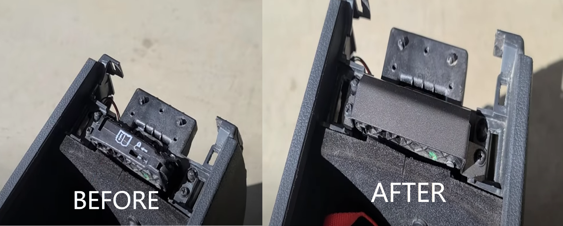 Destroyer1320 2014-2023 Dodge Durango Steel Neutral Strap/Release Cover Plate - Laser Cut, Painted, Authentic