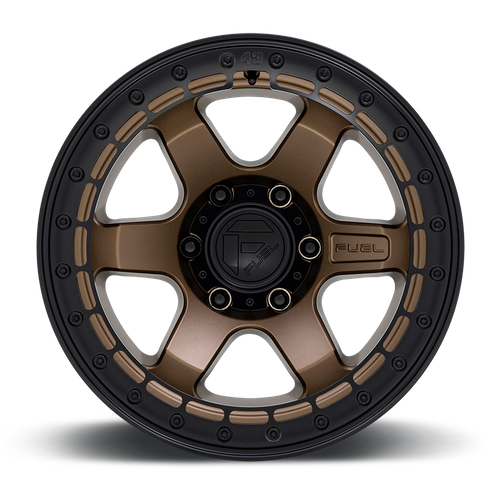 Fuel BLOCK BEADLOCK Matte Bronze W/ M-Black Ring 6x139.7 Wheels - product view 3