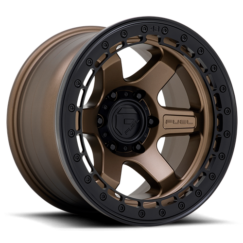 Fuel BLOCK BEADLOCK Matte Bronze W/ M-Black Ring 6x139.7 Wheels - product view 1