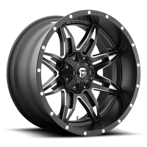 Fuel LETHAL Matte Black Milled 6x139.7 Wheels - product view 1