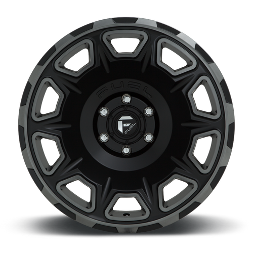 Fuel VENGEANCE Matte Black Double Dark Tint 6x139.7 Wheels - product view 3