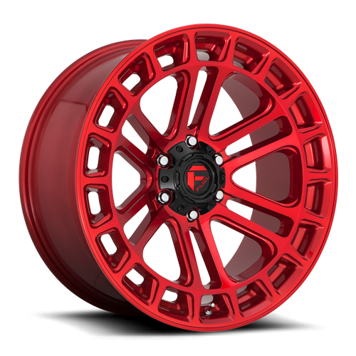 Fuel HEATER Candy Red Machined 6x139.7 Wheels - product view 1