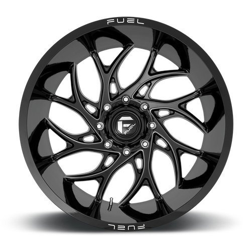 Fuel RUNNER Gloss Black Milled 6x139.7 Wheels - product view 3