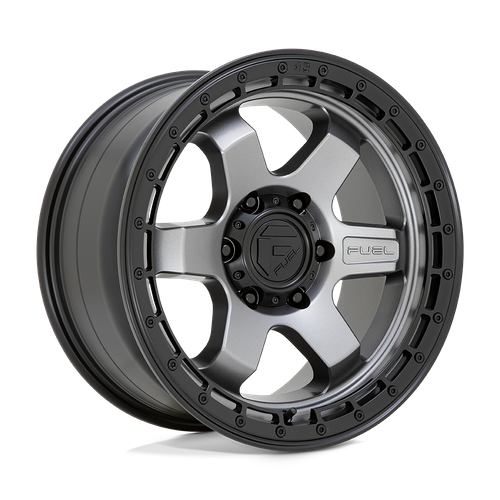 Fuel BLOCK Matte Gunmetal W/ Black Ring 6x139.7 Wheels - product view 3