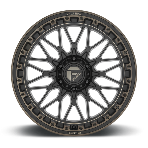Fuel TRIGGER Matte Black Dark Tint 6x139.7 Wheels - product view 3