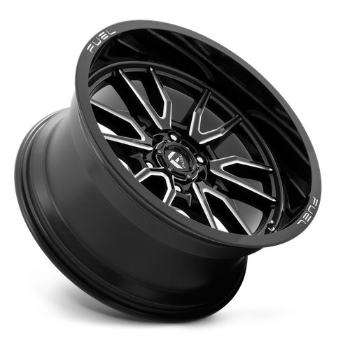 Fuel CLASH Gloss Black Milled 6x139.7 Wheels - product view 2