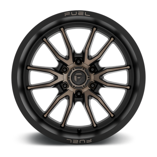 Fuel CLASH Matte Black Double Dark Tint 6x139.7 Wheels - product view 3