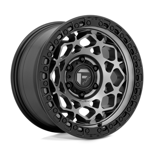 Fuel UNIT Gunmetal W/ Matte Black Ring 6x139.7 Wheels - product view 1