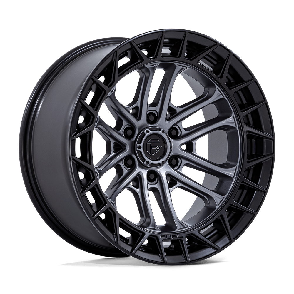 Fuel CELSIUS Matte Gunmetal W/ M-Blk Lip 6x139.7 Wheels - product view 4