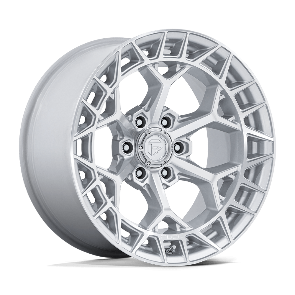 Fuel CHARGER Gloss Silver W/ Machined Face 6x139.7 Wheels