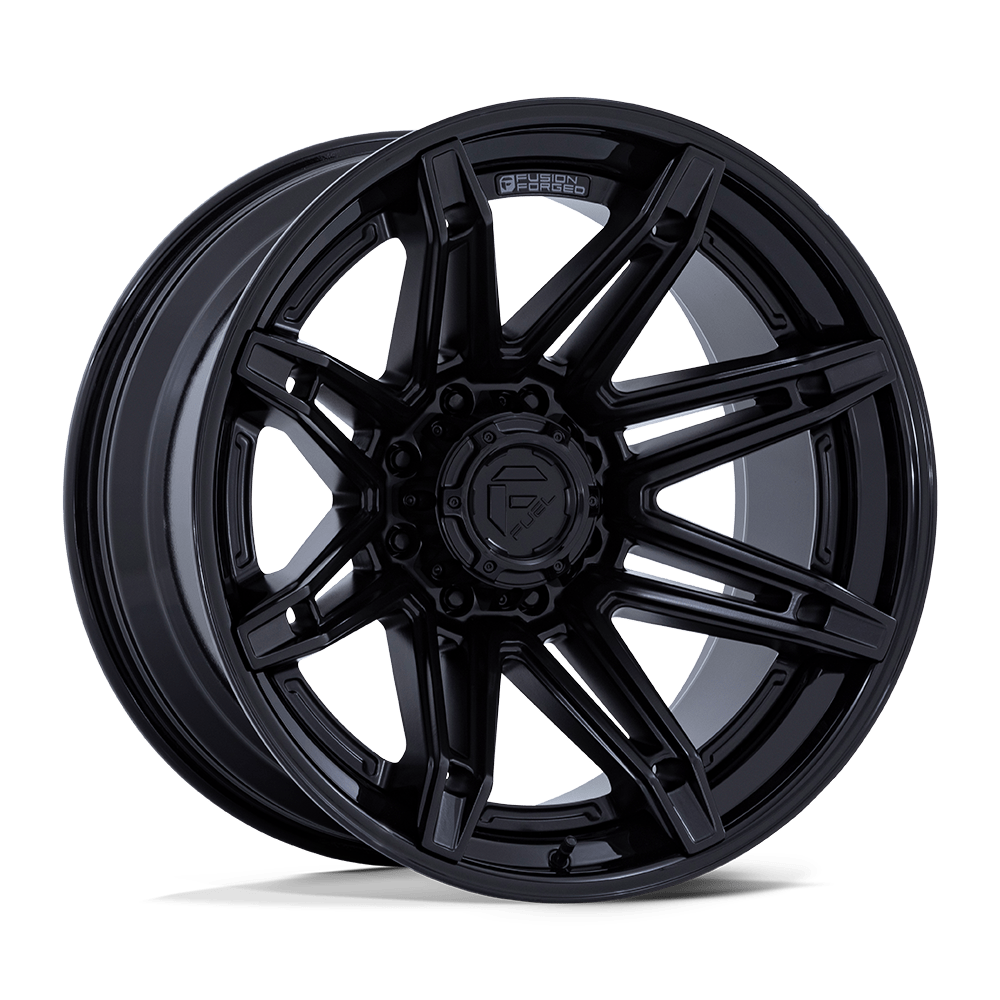 Fuel BRAWL Matte Black W/ Gloss Black Lip 6x139.7 Wheels - product view 4