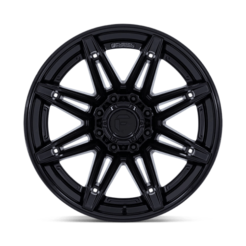 Fuel BRAWL Matte Black W/ Gloss Black Lip 6x139.7 Wheels - product view 3