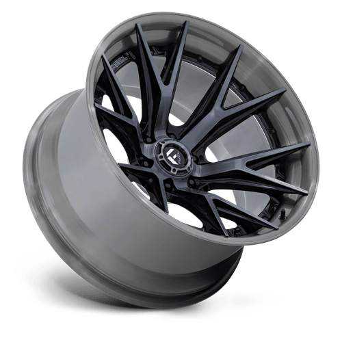 Fuel CATALYST Gloss Black Brushed Dark Tint 6x139.7 Wheels - product view 2