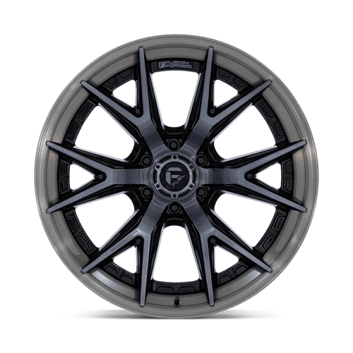 Fuel CATALYST Gloss Black Brushed Dark Tint 6x139.7 Wheels - product view 3