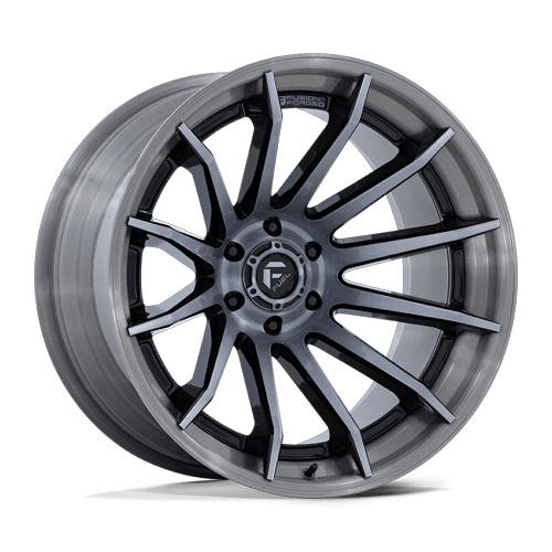 Fuel BURN Gloss Black Brushed Dark Tint 6x139.7 Wheels - product view 1