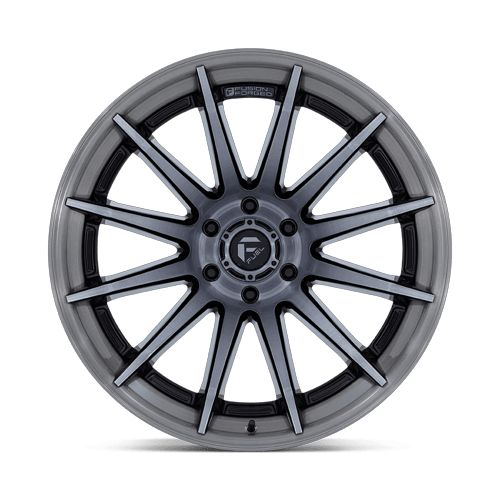 Fuel BURN Gloss Black Brushed Dark Tint 6x139.7 Wheels - product view 3