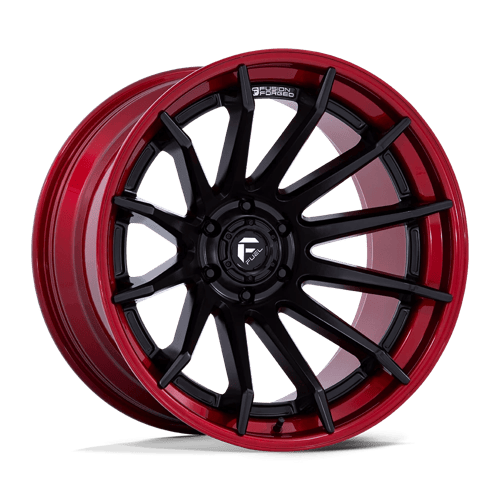 Fuel BURN Matte Black W/ Candy Red Lip 6x139.7 Wheels - product view 1