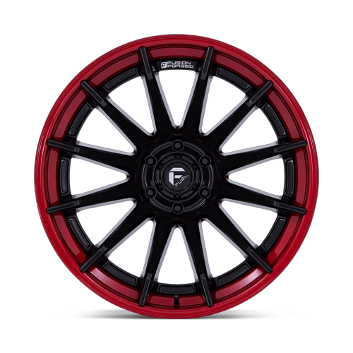 Fuel BURN Matte Black W/ Candy Red Lip 6x139.7 Wheels - product view 3