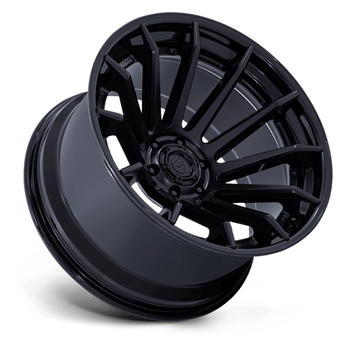 Fuel BURN Matte Black W/ Gloss Black Lip 6x139.7 Wheels - product view 2