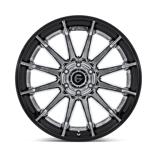 Fuel BURN Chrome W/ Gloss Black Lip 6x139.7 Wheels - product view 3
