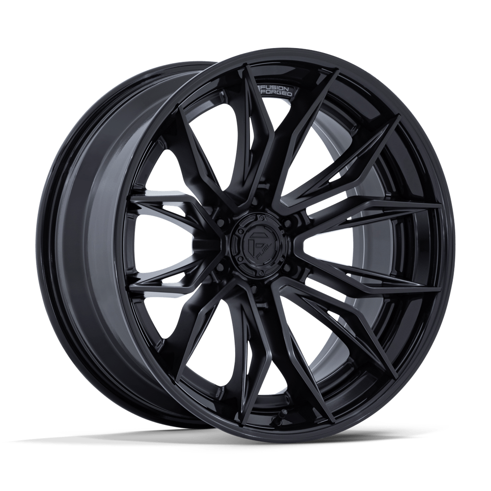 Fuel MUTINY Matte Black W/ Gloss Black Lip 6x139.7 Wheels - product view 4