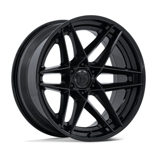 Fuel FLIGHT Matte Black W/ Gloss Black Lip 6x139.7 Wheels - product view 1