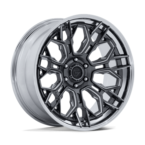 Fuel HIVE Gloss Gunmetal W/ Chrome Lip 6x139.7 Wheels - product view 1