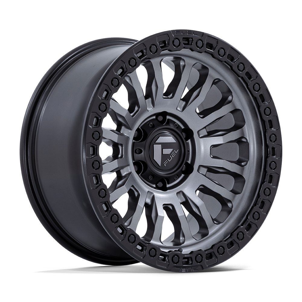 Fuel RINCON Matte Gunmetal W/ M-Black Lip 6x139.7 Wheels - product view 4