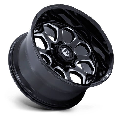 Fuel SCEPTER Gloss Black Milled 6x139.7 Wheels - product view 2
