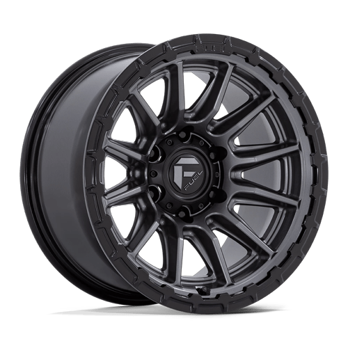 Fuel PISTON Matte Gunmetal Gloss Black Lip 6x139.7 Wheels - product view 1