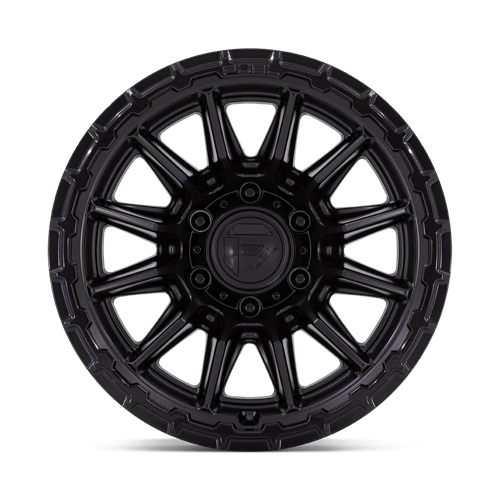 Fuel PISTON Blackout W/ Gloss Black Lip 6x139.7 Wheels - product view 3