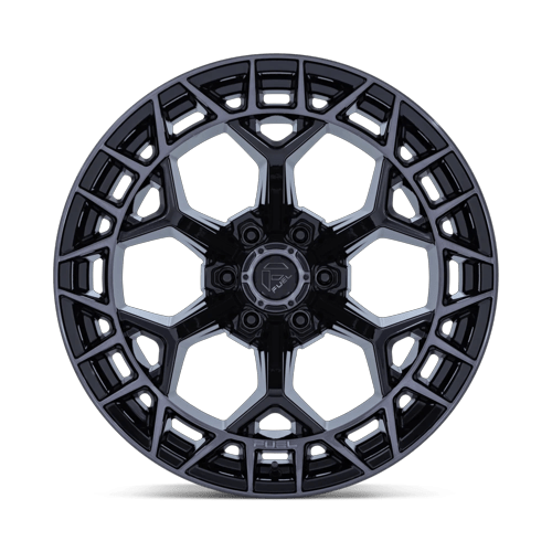 Fuel CHARGER Gloss Black Brushed Dark Tint 6x139.7 Wheels - product view 3