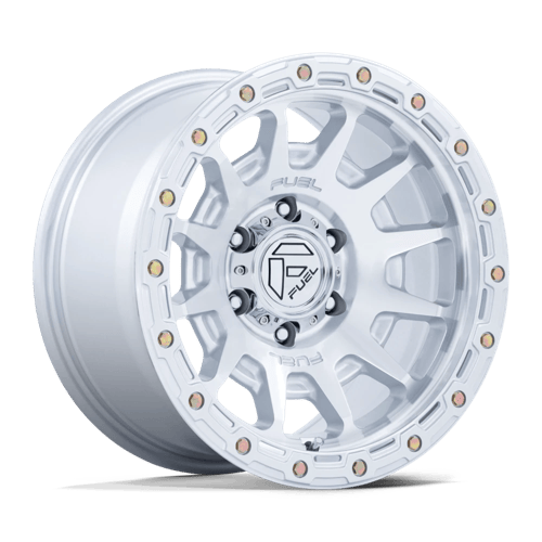 Fuel FORTRESS Gloss Silver W/ Machined Face 6x139.7 Wheels - product view 1