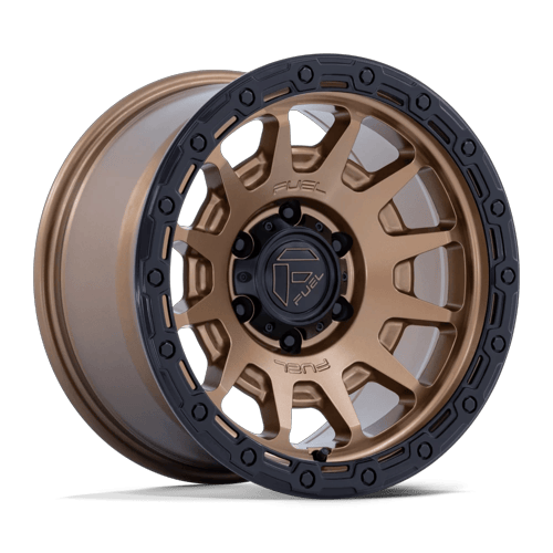 Fuel FORTRESS Matte Bronze W Gloss Black Lip 6x139.7 Wheels - product view 1