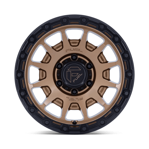Fuel FORTRESS Matte Bronze W Gloss Black Lip 6x139.7 Wheels - product view 3