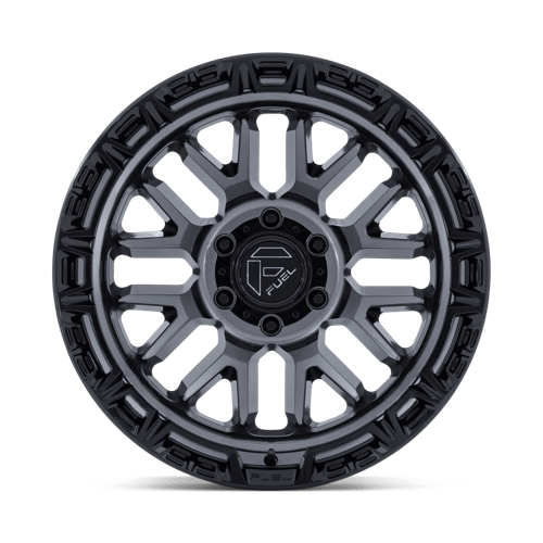 Fuel RAIL Gloss Gunmetal W/ G-Blk Lip 6x139.7 Wheels - product view 3
