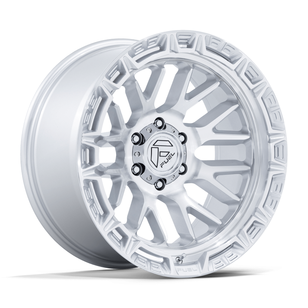 Fuel RAIL Gloss Silver W/ Machined Face 6x139.7 Wheels - product view 4