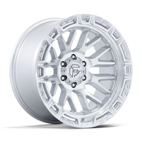Fuel RAIL Gloss Silver W/ Machined Face 6x139.7 Wheels - product view 1