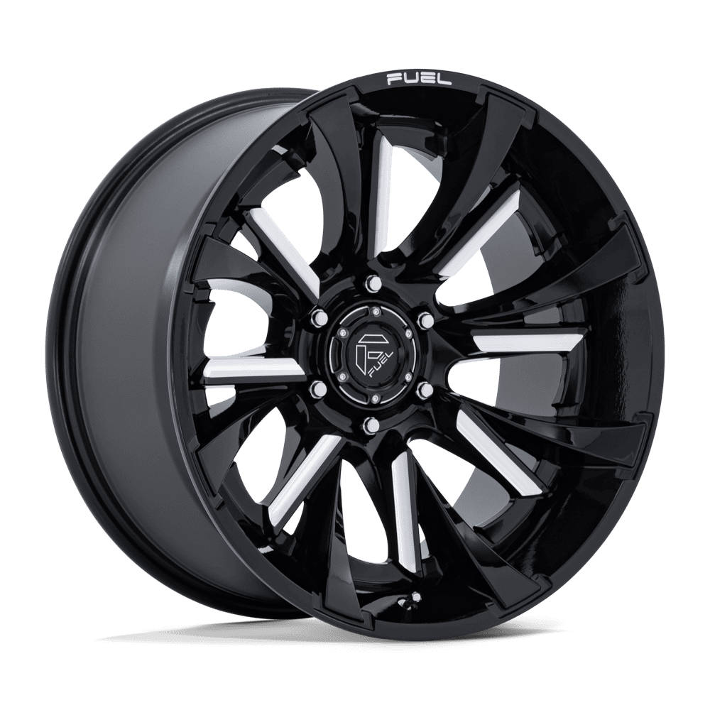 Fuel TANTRUM Gloss Black Milled 6x139.7 Wheels - product view 4