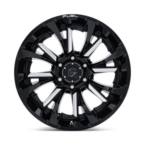 Fuel TANTRUM Gloss Black Milled 6x139.7 Wheels - product view 3