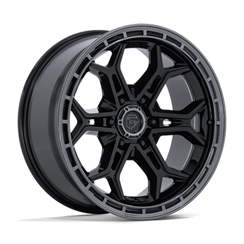 Fuel HEATHEN Gloss Black Gloss Gunmetal Lip 6x139.7 Wheels - product view 1