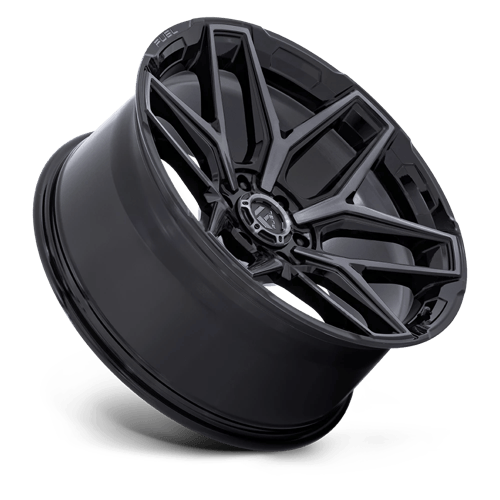 Fuel FLUX Gloss Black Brush Fc Gray Dddt 6x139.7 Wheels - product view 2