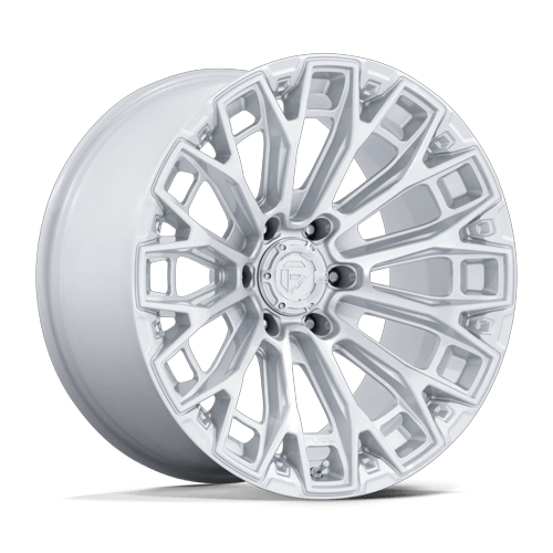 Fuel TRAX Gloss Silver W/ Machined Face 6x139.7 Wheels - product view 1
