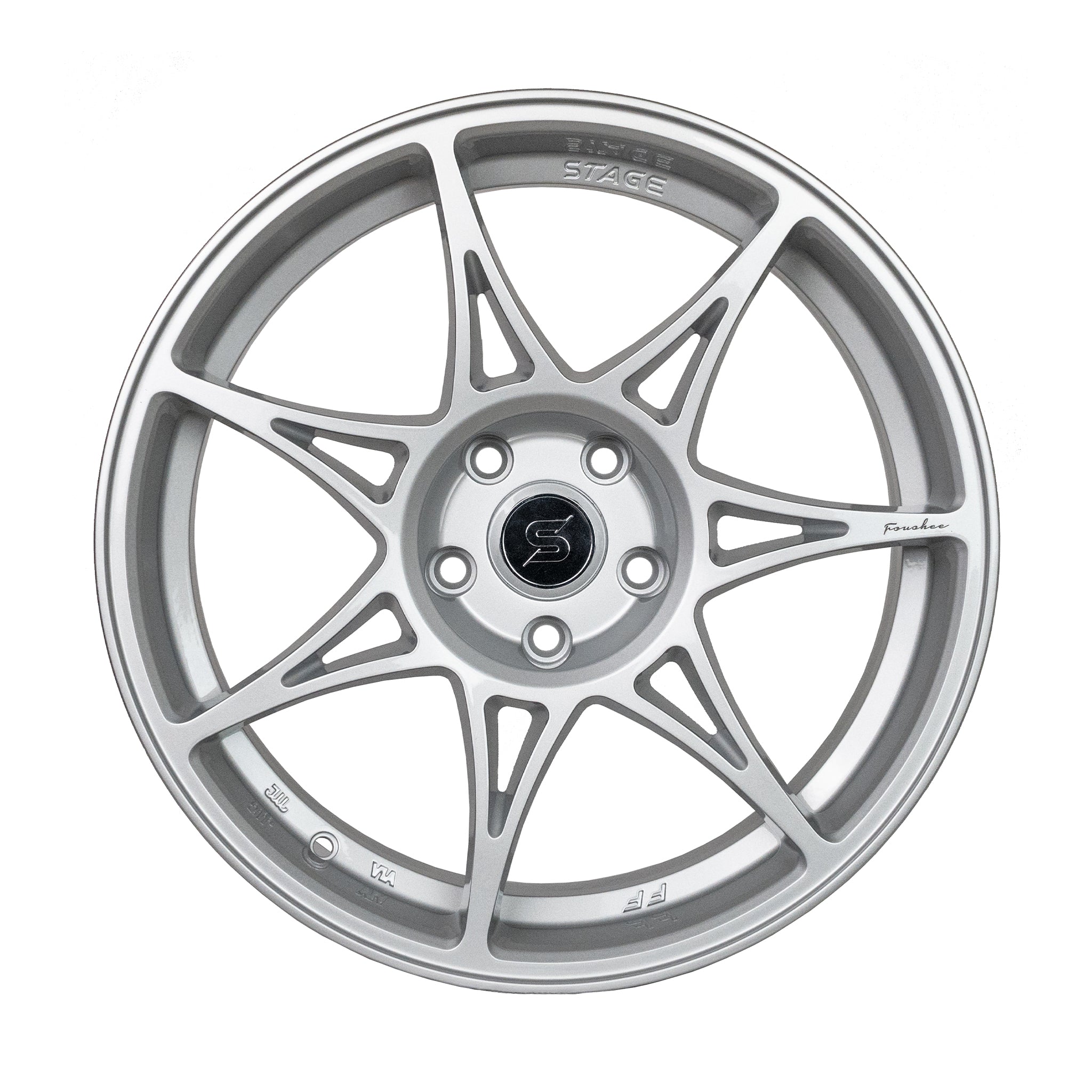Stage Wheels Foushee 18x8.5 +35mm 5x114.3 CB: 73.1 Color: Liquid Silver